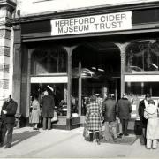The cider museum's pop-up shop in Hereford's High Town