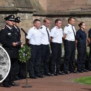Firefighters past and present gathered to honour the heroes