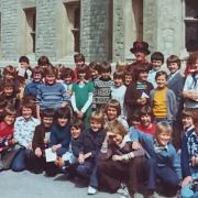 Pupils from Trinity Primary School on a trip to London in 1977
