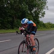Louis Ansfield who won the Hereford & District Wheelers’ Cycling Club’s Hill Climb trophy
