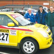 Members of Ludlow Motor Club (left to right): Eric Weaver (equipment officer), Rob Holloway, Richard Jordan and Keith Gluyas (vice-chairman).