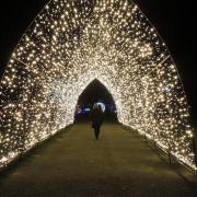 Arcade of light at Malvern Winter Glow