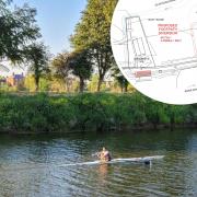 Canoeing on the Wye  and plan of the proposed works