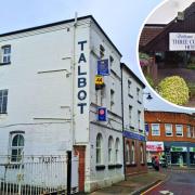 The Talbot and Three Counties hotels, whose use as accommodation for asylum seekers will soon end
