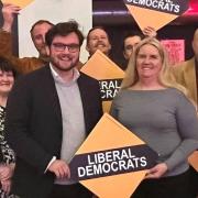 Dan Powell and Cat Hornsey at a recent Herefordshire LibDems event