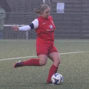 Emily Morgan scored a hat-trick in Hereford Pegasus Ladies’ 5-3 win