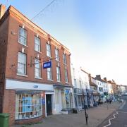 The building in Ledbury's Homend is up for sale
