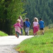 Children walking