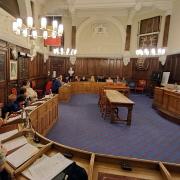 Hereford City Council debating the motion to hold down the city\'s council tax precept