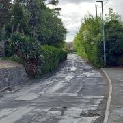The southern end of Tillington Road in Hereford is in disrepair