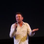 Lee Mack at the Hay Festival.