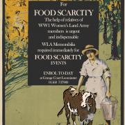 A First World War Women's Land Army poster. Similar memorabilia will be on display during the exhibition. Photo: IWM Q30678