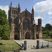 A teenager sustained minor injuries near Hereford Cathedral on Saturday (July 8)