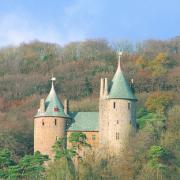 The fairytale setting of Castell Coch, a few miles north of Cardiff.