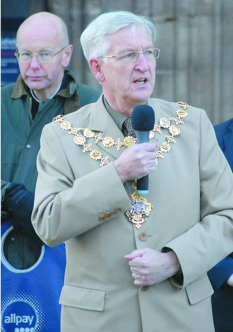Mayor of Hereford Councillor Brian Wilcox