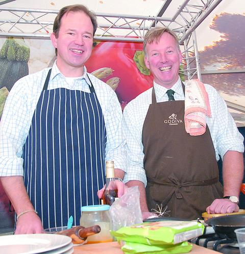 MP's head to head cook-off: South Herefordshire MP Jesse Norman and North Herefordshire MP Bill Wiggin both cooking with Herefordshire beef.