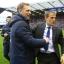 David Moyes, left, and Phil Neville, right, have both left Everton