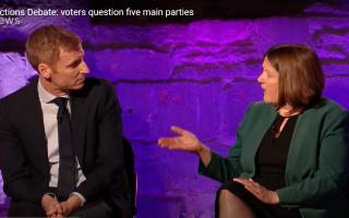 Housing minister Lee Rowley and Herefordshire Greens' Ellie Chowns clash on live TV