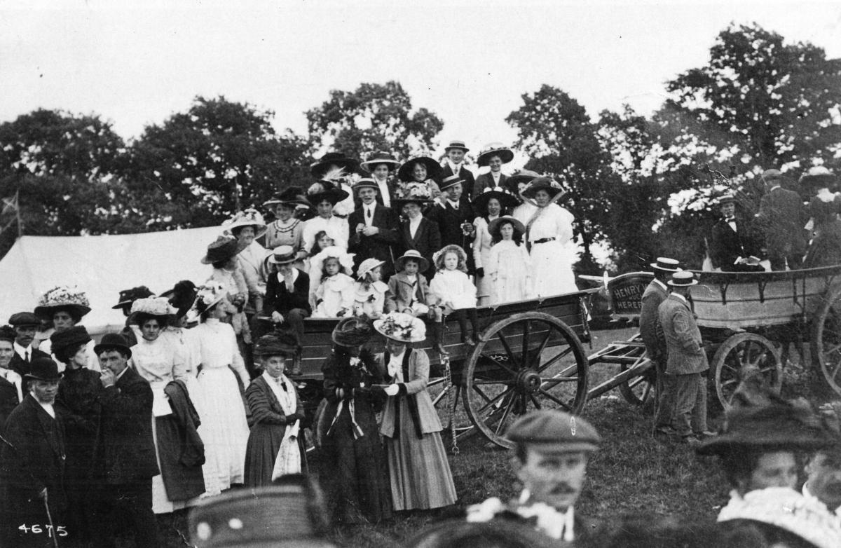 Much Marcle & Yatton Flower Show & Sports, August 19th 1910. Photo supplied by Ron Smith