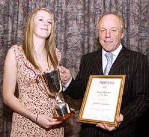  Kathryn Hawkins, from Hereford Lads Club, was the first-ever winner of the Young Volunteer of the Year Award. Eighteen-year-old Kathryn was described as a shining example to all those around her. She is pictured with Hereford United Giantkiller Ricky Geo