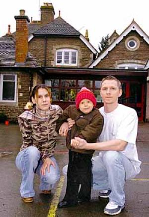 Misha with her parents Tracey and Terry