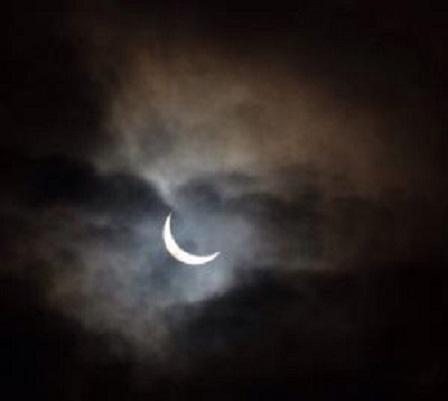 Nicholas Storrer viewed the eclipse from Hampton Bishop
