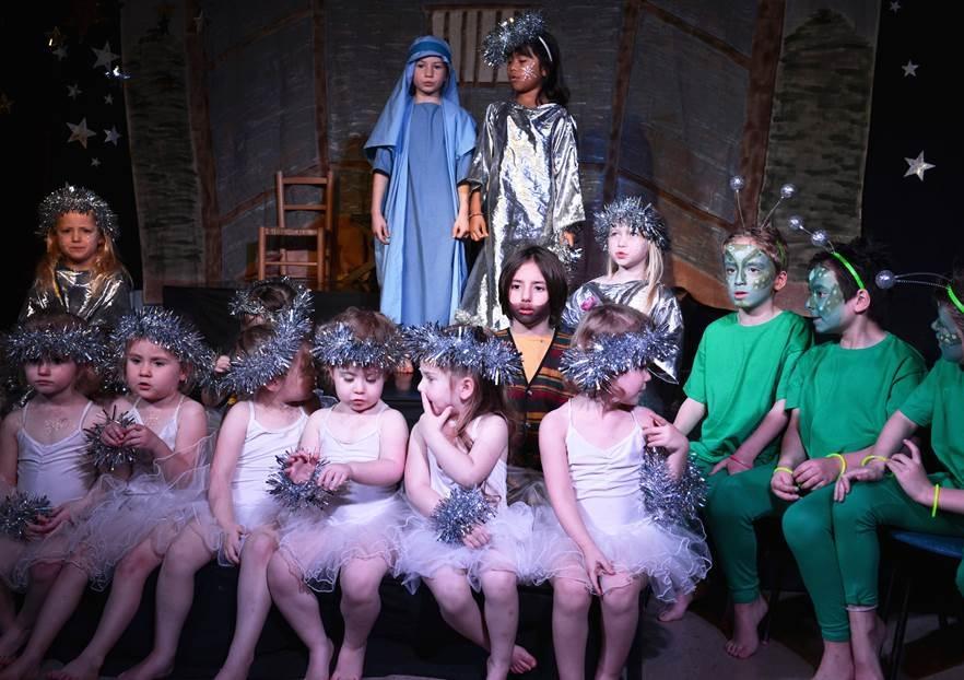 The parents of Lucton’s Nursery pupils were treated to performances by Mary, Joseph, the innkeeper, angels, shepherds, three kings and even aliens