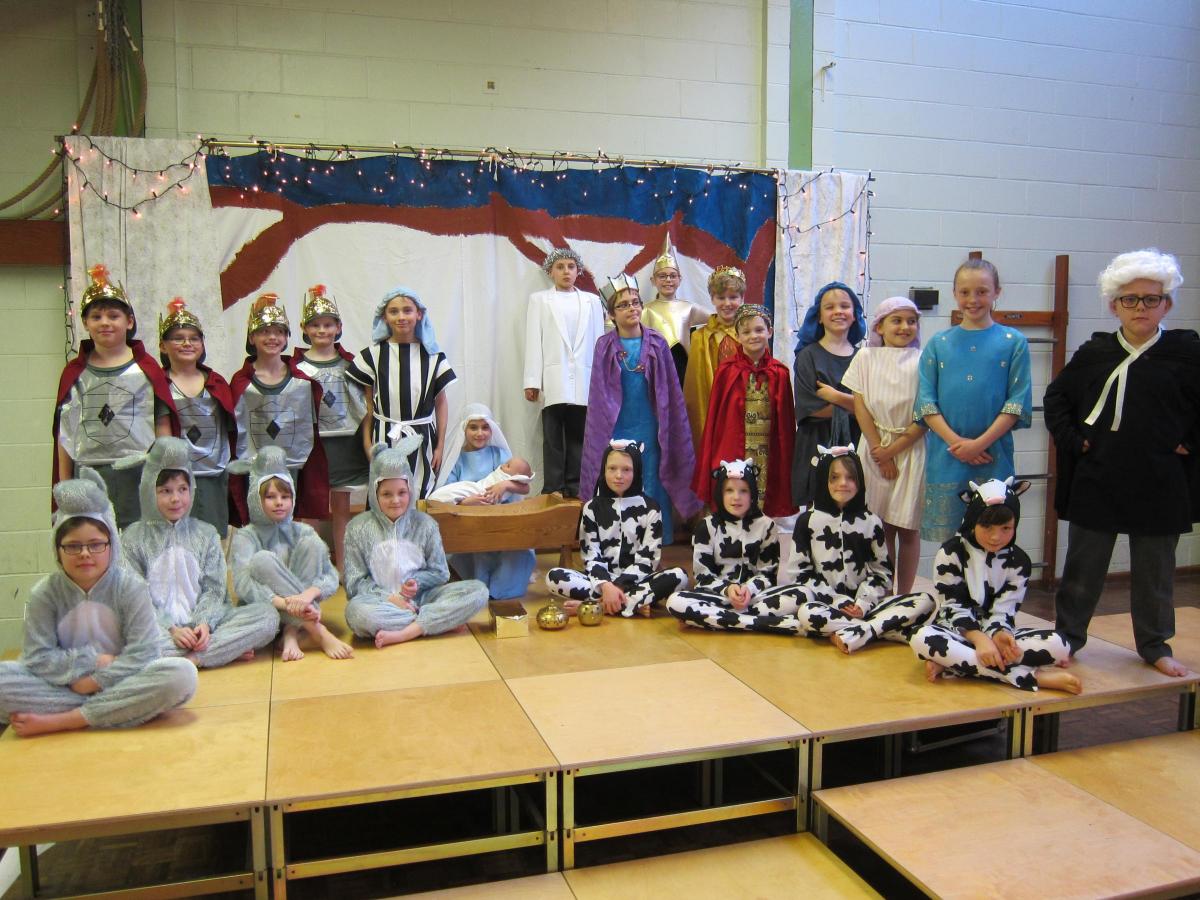Peterchurch Primary School nativity perform Straw and Order in which Judge Grumps discovers the true meaning of Christmas