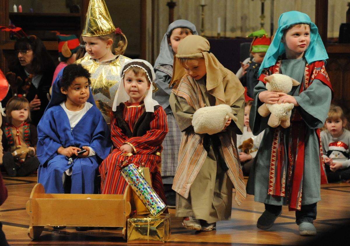 Whitecross Day Nursery Pre-School children performed The Twelve Days of Christmas in Holy Trinity Church