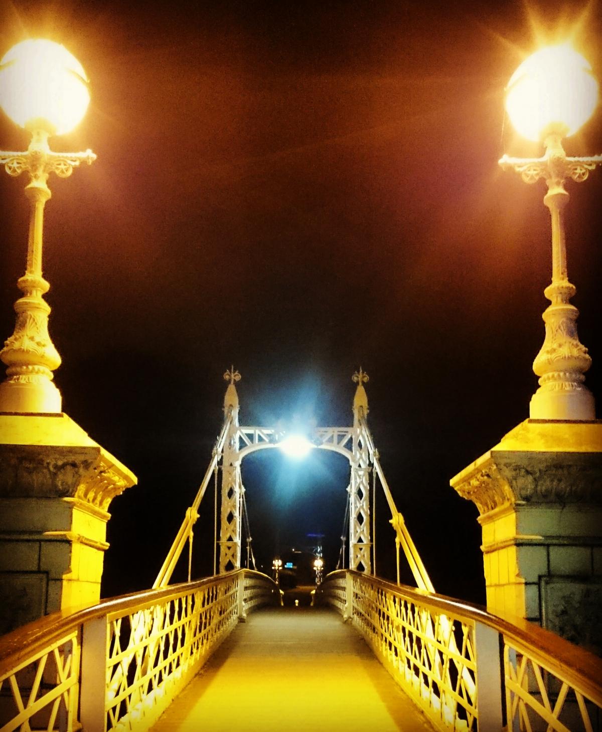 The Victoria Bridge at night. By Crista Gaunt.