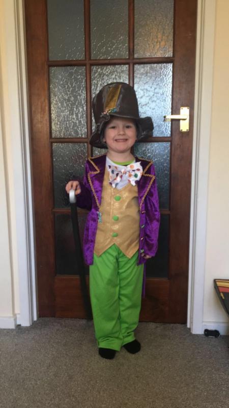 Amy Jones sent this photo in of her child as Willy Wonka