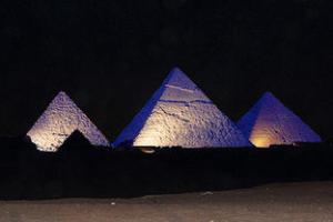 Blue is the colour for the pyramids
