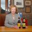  Helen Thomas, managing director of Westons, with two of the company’s organic drinks.