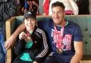Royal National College for the Blind (RNC) pupils Freya Gavin and Ryley Day-Hector who completed the Manchester Marathon