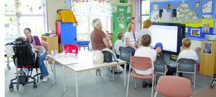 Teacher Lyn Wood takes a lesson at Blackmarston.