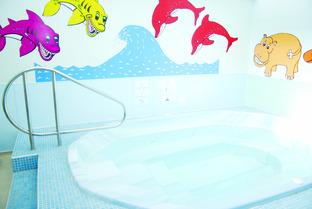 The current hydrotherapy pool which will be modified and extended before the new school year.