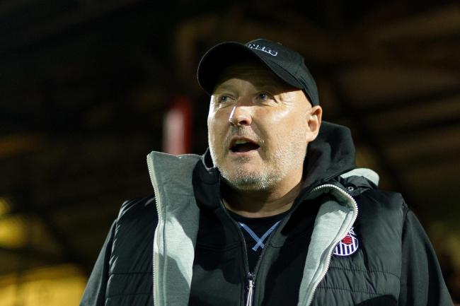Russell Slade, Hereford's new manager, has set a target of reaching the play-offs this season. Photo: Richard Blaxall/Pagepix.
