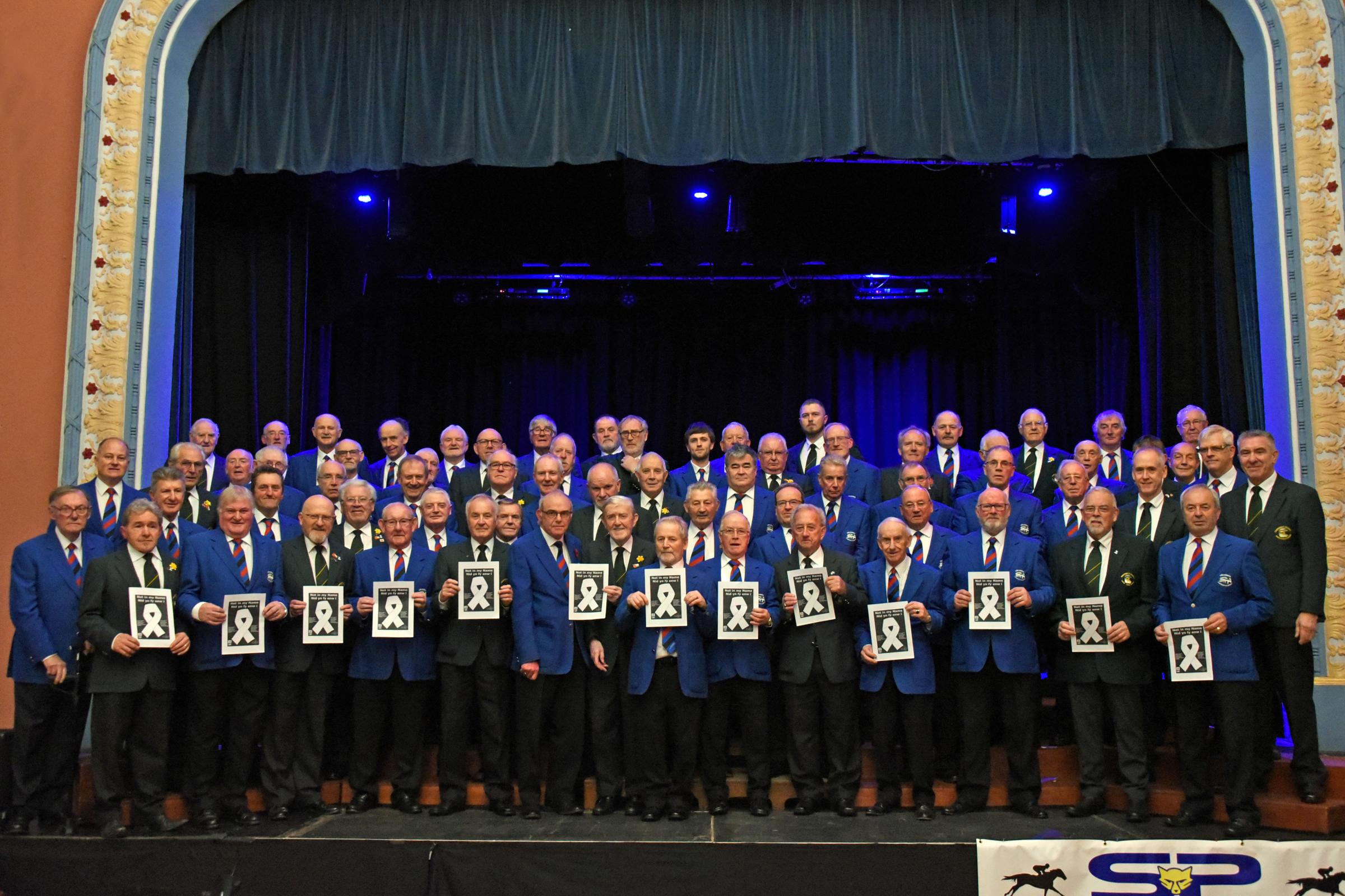 Choirs join forces to support White Ribbon Campaign