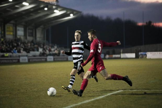 Zak Lilly, right, has agreed to join Hereford FC. Picture: Stuart Boulton