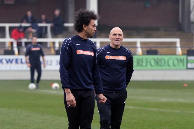 Josh Gowling and Steve Burr have been appointed as Hereford FC's management team. Picture: Steve Niblett/Hereford FC