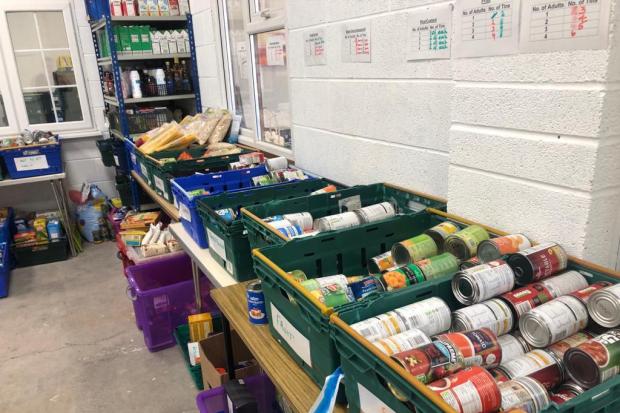 Ledbury Food Bank has seen an increase in visitors since last year. File picture.