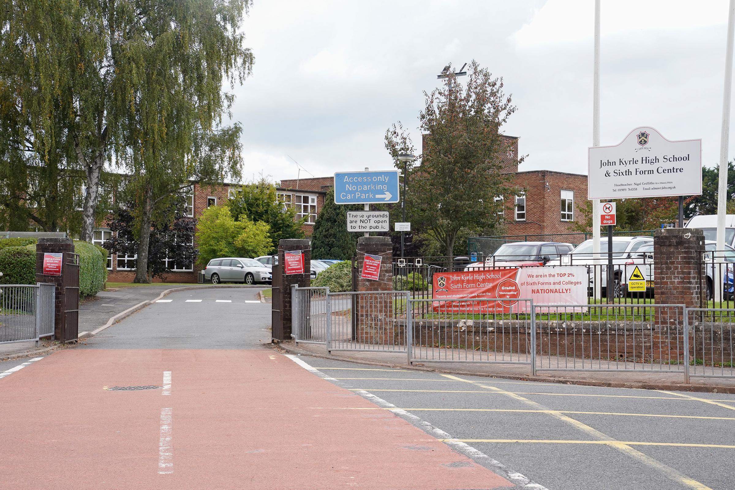 The school, in Ross-on-Wyes Ledbury Road, has more than 1,400 pupils 