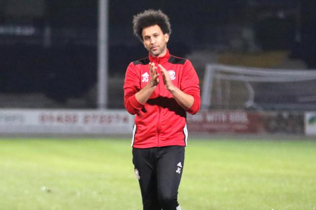 Hereford manager Josh Gowling. Picture; Steve Niblett