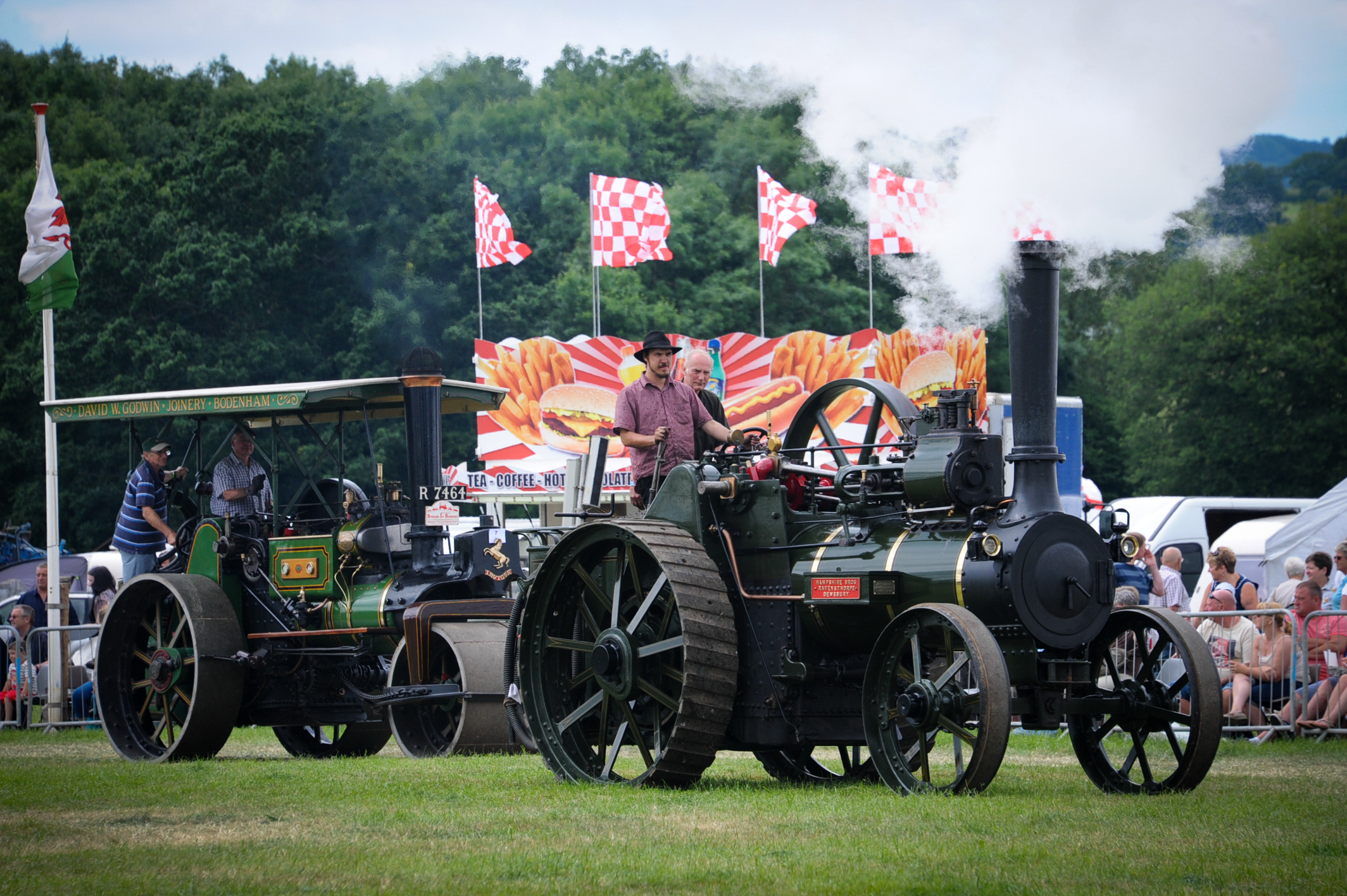 Steam traction engines are a big draw for visitors 