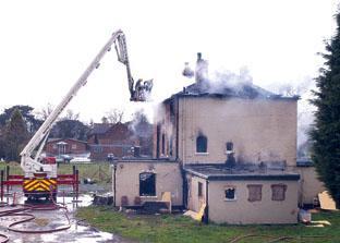 The fire service working to battle the 2008 blaze