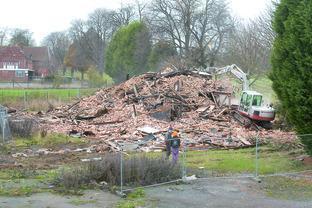 The sad remains of The Sportsman after it was demolished in 2011