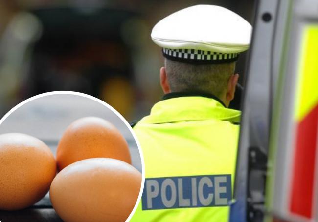 Eggs have been thrown at cars and people at Belmont's Tesco