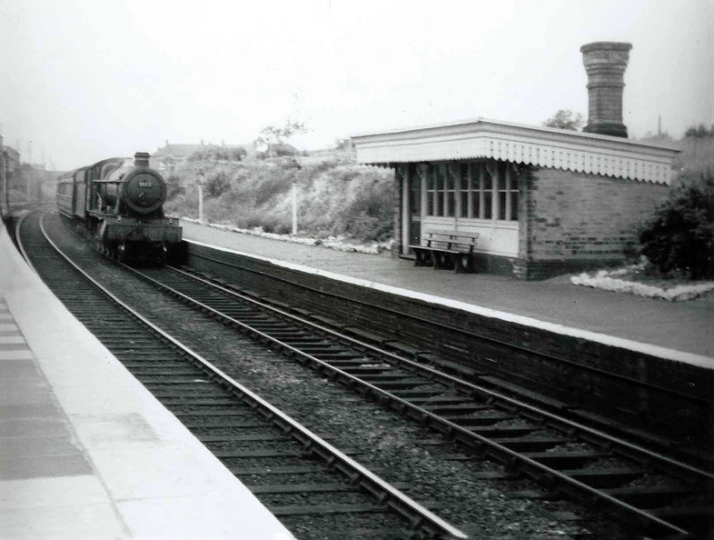 Henwick station in 1957. In 1859 it was the emergency starting point for the Worcester to Malvern service. Photo courtesy CFOW.