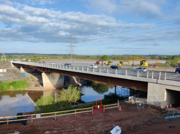 Hereford Times: Carrington Bridge opened to traffic for the first time last year