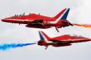 The Red Arrows will be seen over Herefordshire today